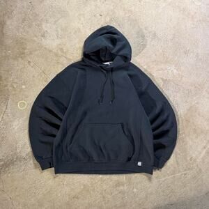 Boxy Black Russell Athletic Hoodie